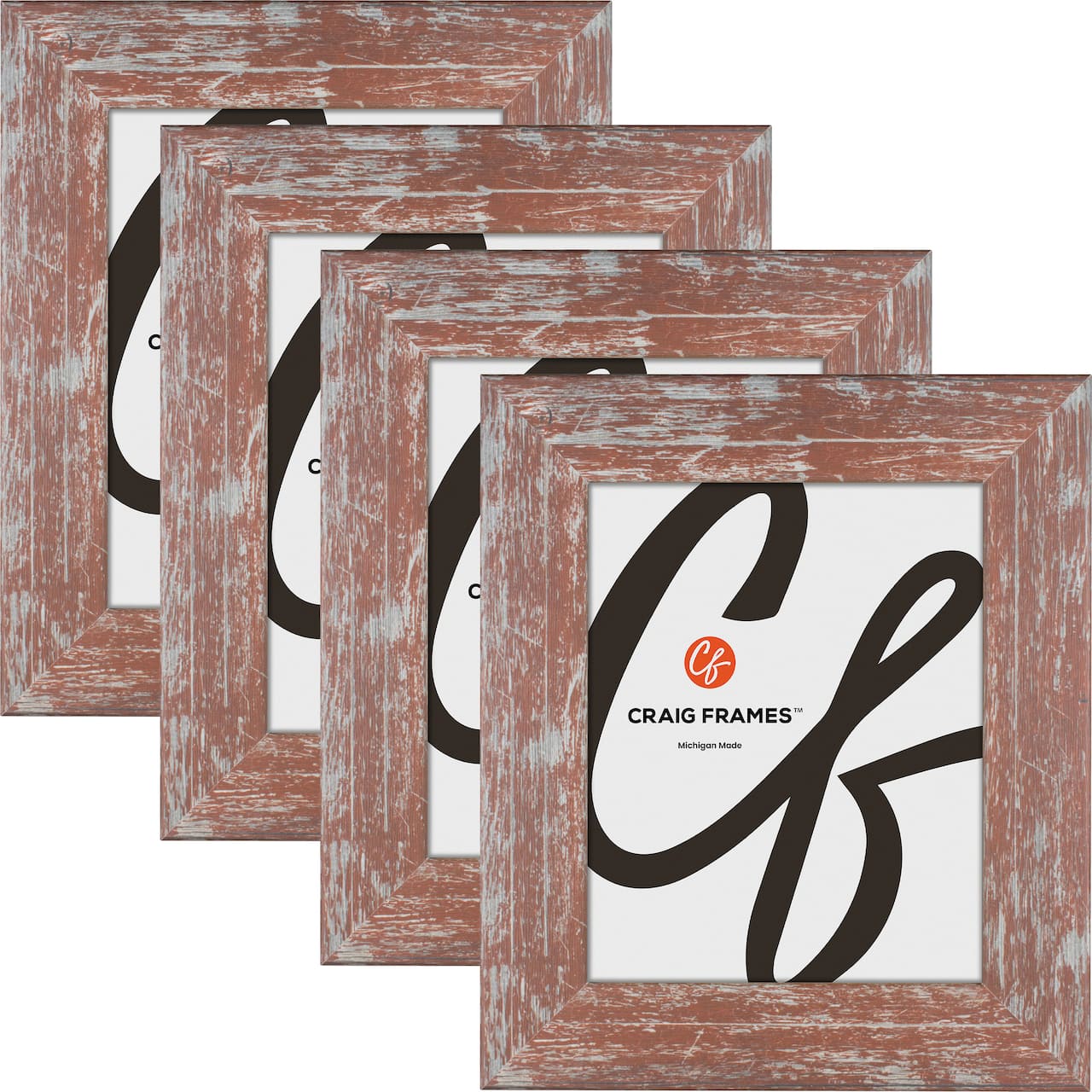 4 Pack Craig Frames American Barn Red Picture Frame